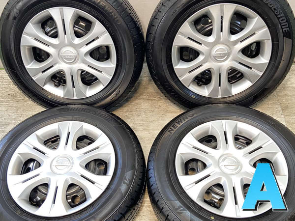 ブリヂストン NEWNO 185/70R14  /日産純正  5.5J+ 100-4穴 4本