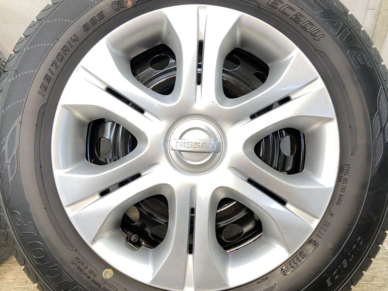 ダンロップ エナセーブ EC204 185/70R14  /日産純正  5.5J+ 100-4穴 4本