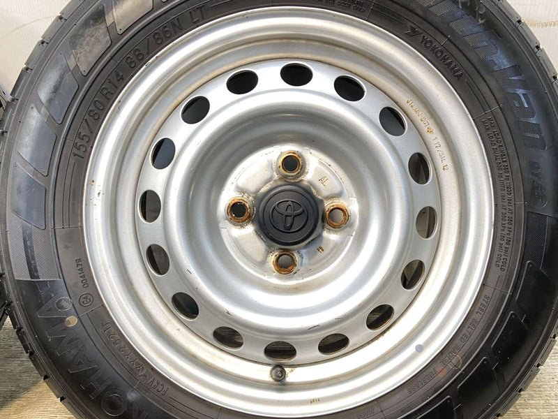 ヨコハマ ブルーアースVan RY55 155/80R14 88/86LT /トヨタ純正 AL 5.0J+39 100-4穴 4本