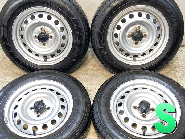 ヨコハマ ブルーアースVan RY55 155/80R14 88/86LT /トヨタ純正 AL 5.0J+39 100-4穴 4本