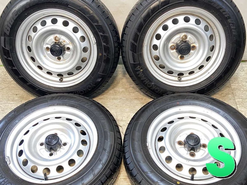 ヨコハマ ブルーアースVan RY55 155/80R14 88/86LT /トヨタ純正 AL 5.0J+39 100-4穴 4本