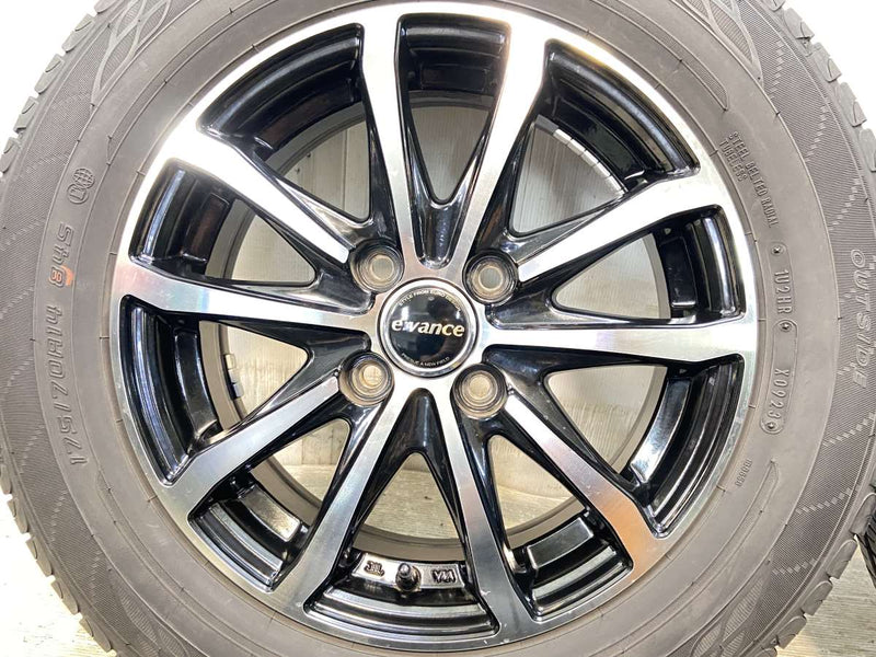 ダンロップ エナセーブ EC204 175/70R14  /　 e Vance 5.5J+43 100-4穴 4本