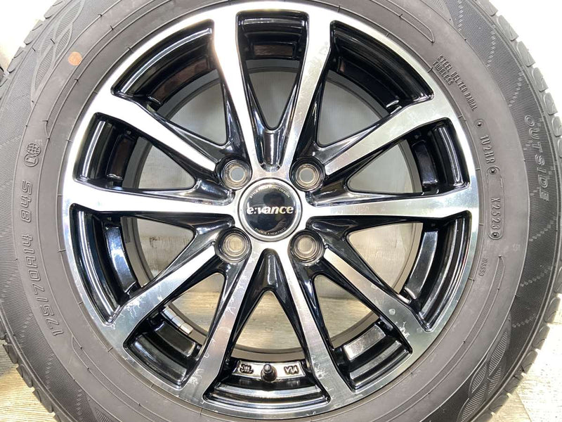 ダンロップ エナセーブ EC204 175/70R14  /　 e Vance 5.5J+43 100-4穴 4本