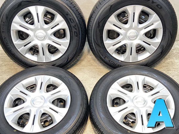 トーヨータイヤ ナノエナジー3PLUS 185/70R14  /日産純正  5.5J+ 100-4穴 4本