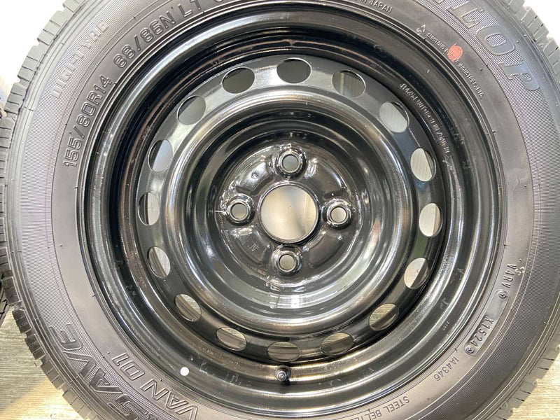 ダンロップ エナセーブ VAN01 155/80R14 88/86LT /　  5.0J+ 100-4穴 4本