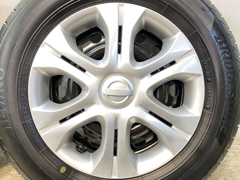 ブリヂストン NEWNO 185/70R14  /日産純正  5.5J+ 100-4穴 4本