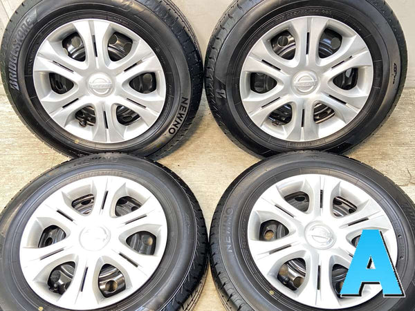 ブリヂストン NEWNO 185/70R14  /日産純正  5.5J+ 100-4穴 4本