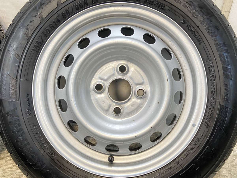 ヨコハマ ブルーアースVAN RY55 155/80R14 88/86LT /トヨタ純正 AL 5.0J+39 100-4穴 4本