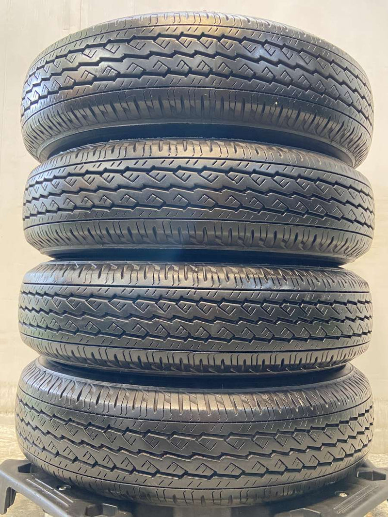 ブリヂストン V600 155/80R14 88/86LT /トヨタ純正 AL 5.0J+39 100-4穴 4本