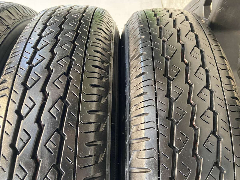 ブリヂストン V600 155/80R14 88/86LT /トヨタ純正 AL 5.0J+39 100-4穴 4本