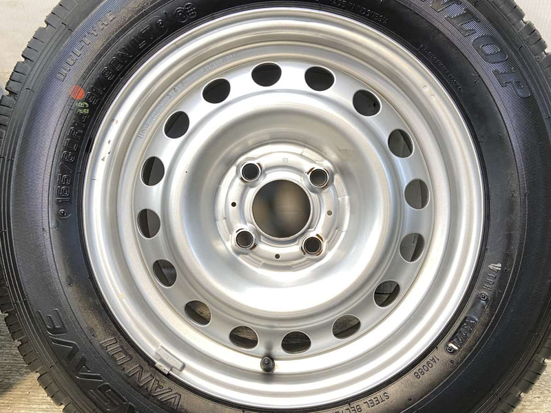 ダンロップ エナセーブ VAN01 165/80R14 91/90LT /日産純正  5.0J+ 100-4穴 4本