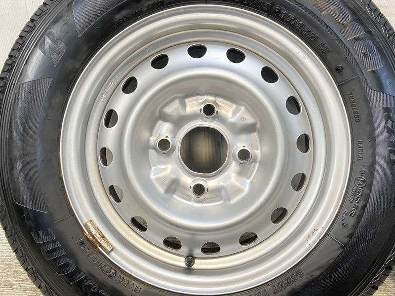 ブリヂストン エコピアR710 165/80R14 97/95LT /日産純正  5.0J+ 114.3-4穴 4本