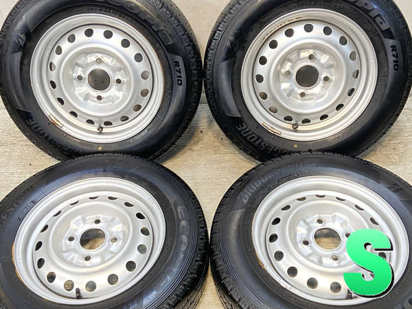 ブリヂストン エコピアR710 165/80R14 97/95LT /日産純正  5.0J+ 114.3-4穴 4本