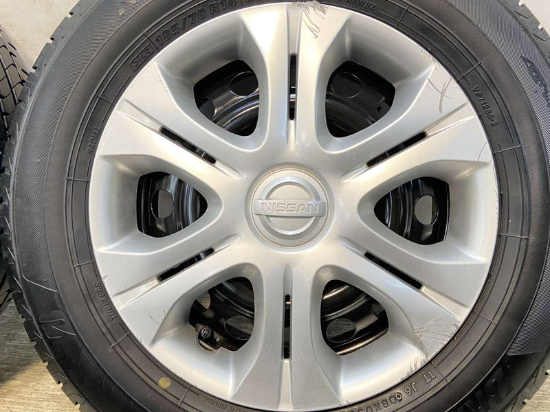 ブリヂストン NEWNO 185/70R14  /日産純正  5.5J+ 100-4穴 4本