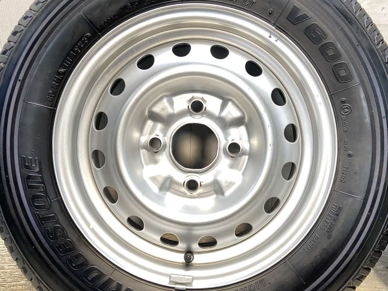 ブリヂストン V600 165/80R14 97/95LT /日産純正  5.0J+ 114.3-4穴 4本