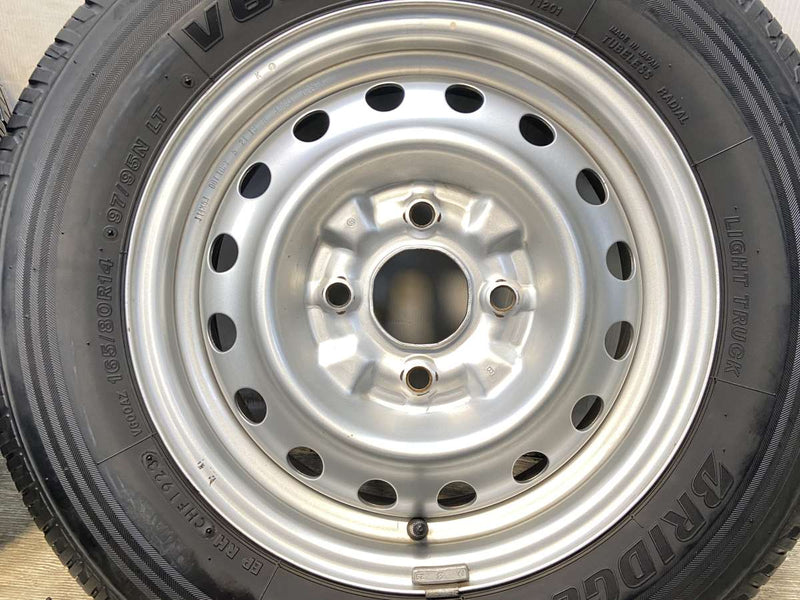 ブリヂストン V600 165/80R14 97/95LT /日産純正  5.0J+ 114.3-4穴 4本