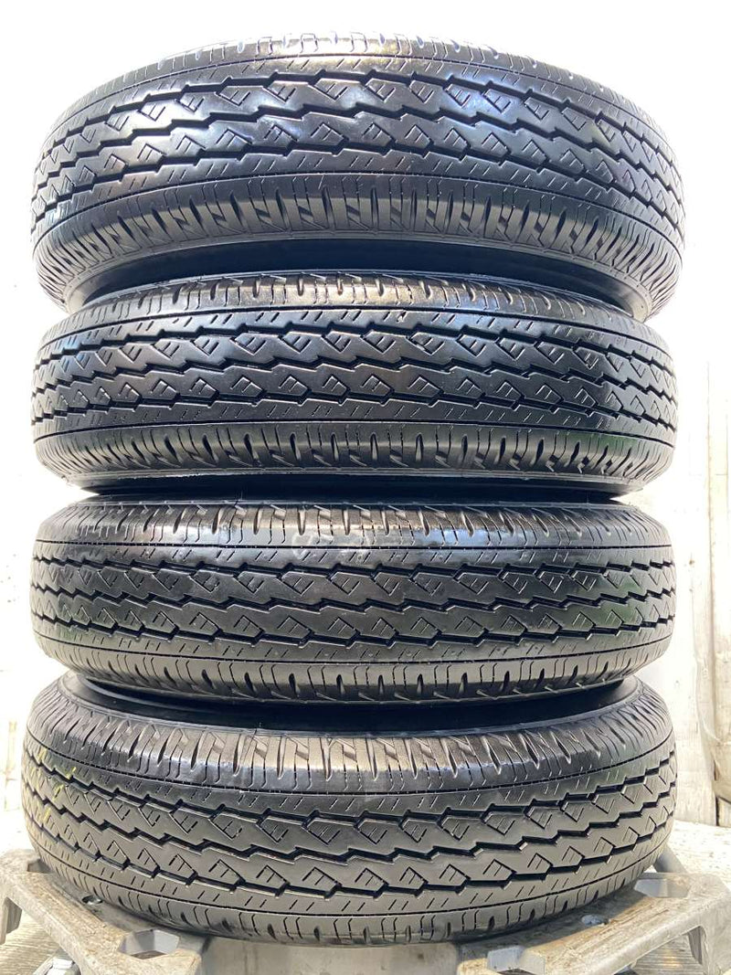 ブリヂストン V600 155/80R14 88/86LT /トヨタ純正 AL 5.0J+39 100-4穴 4本