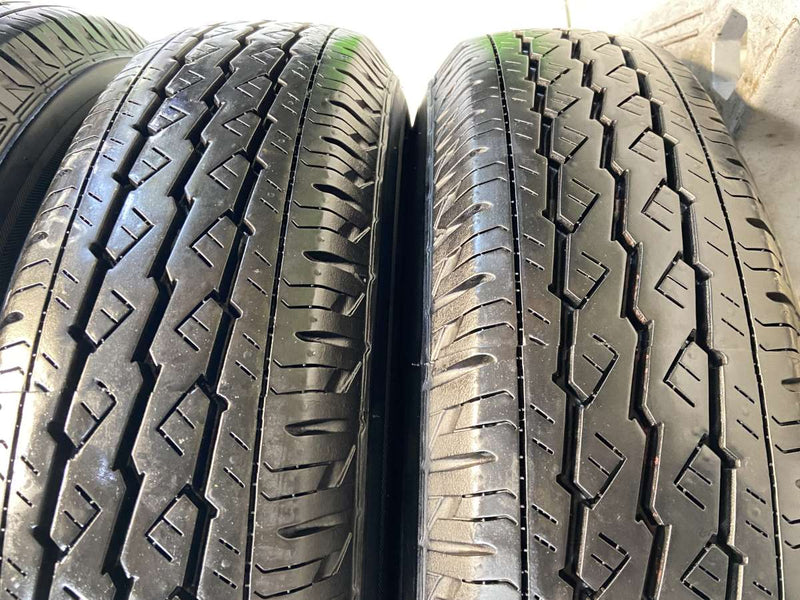 ブリヂストン V600 155/80R14 88/86LT /トヨタ純正 AL 5.0J+39 100-4穴 4本