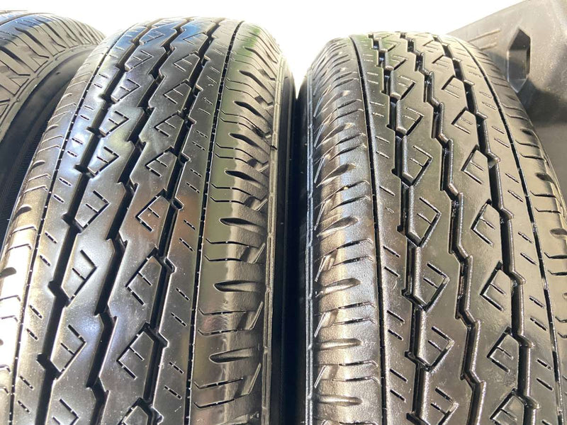 ブリヂストン V600 155/80R14 88/86LT /トヨタ純正 AL 5.0J+39 100-4穴 4本