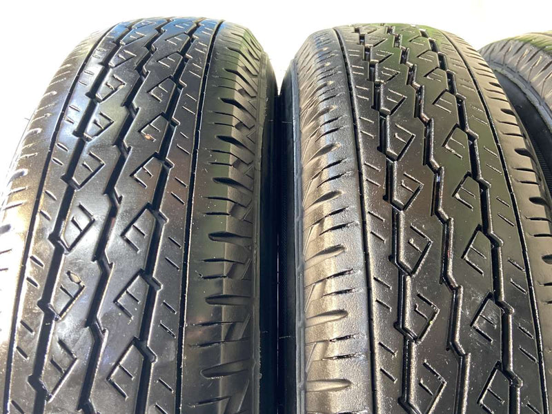 ブリヂストン V600 155/80R14 88/86LT /トヨタ純正 AL 5.0J+39 100-4穴 4本