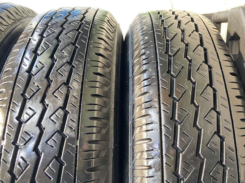 ブリヂストン V600 155/80R14 88/86LT /トヨタ純正 AL 5.0J+39 100-4穴 4本