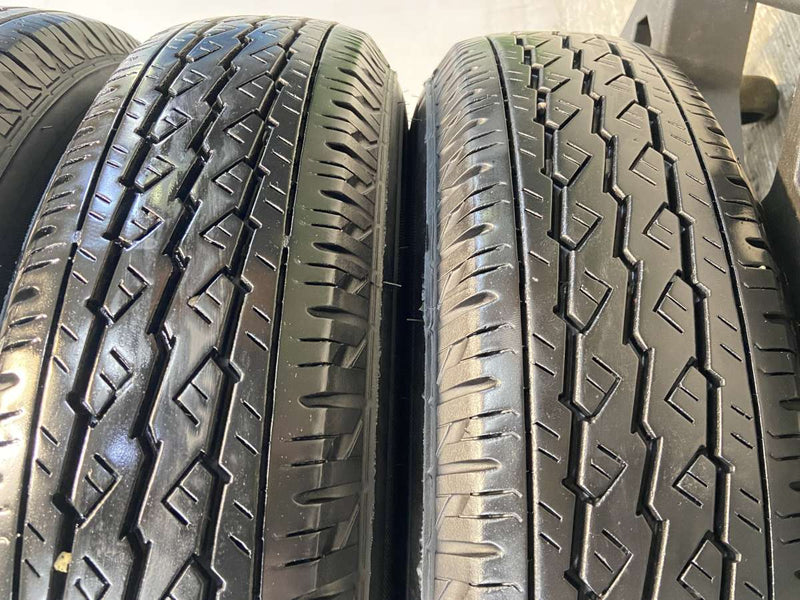 ブリヂストン V600 155/80R14 88/86LT /トヨタ純正 AL 5.0J+39 100-4穴 4本