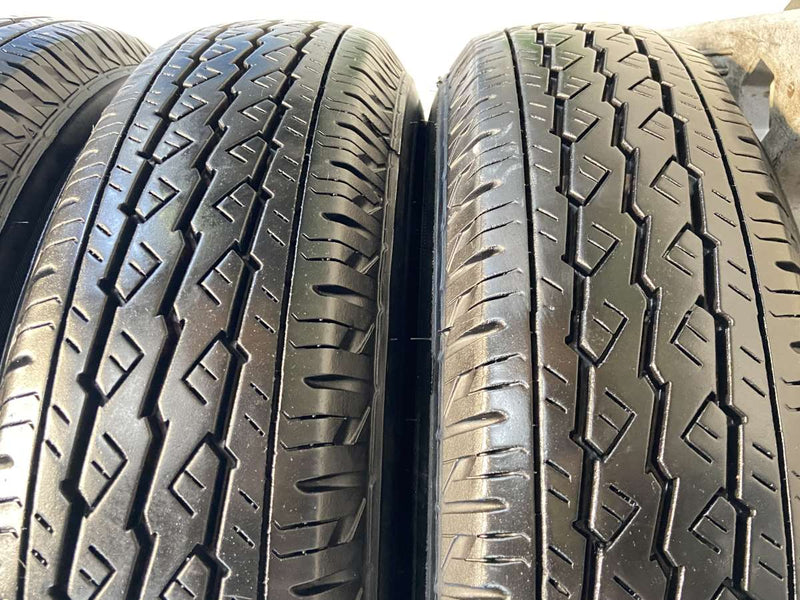 ブリヂストン V600 155/80R14 88/86LT /トヨタ純正 AL 5.0J+39 100-4穴 4本