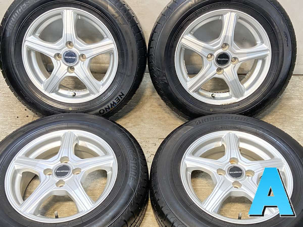ブリヂストン NEWNO 185/70R14  /　 BALMINUM 5.5J+39 100-4穴 4本