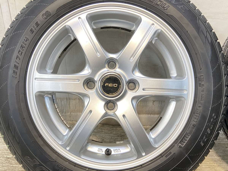 ダンロップ エナセーブ EC204 165/70R14  /　 FEID 5.5J+50 100-4穴 4本