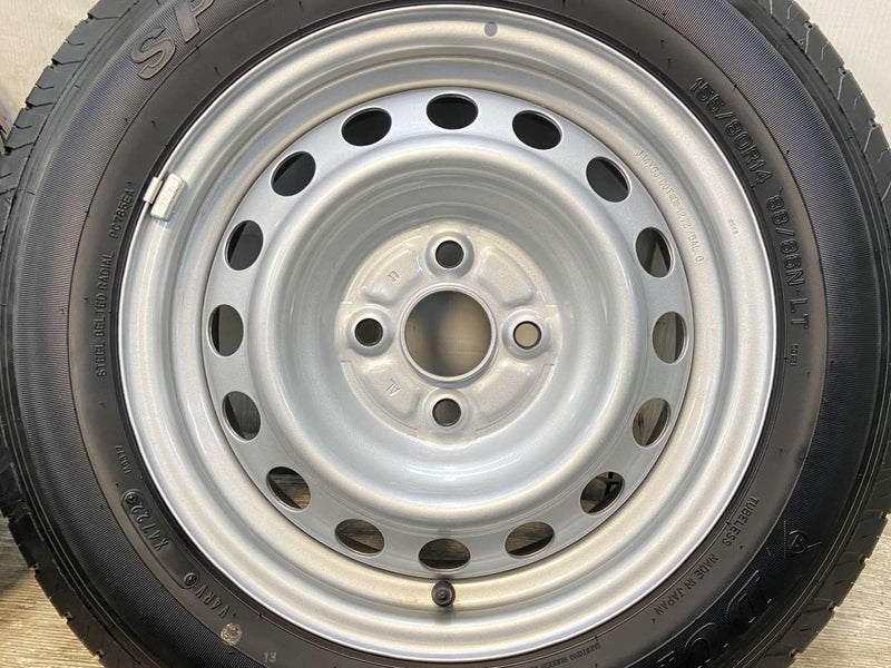 ダンロップ SP 175L 155/80R14 88/86LT /トヨタ純正 AL 5.0J+39 100-4穴 4本