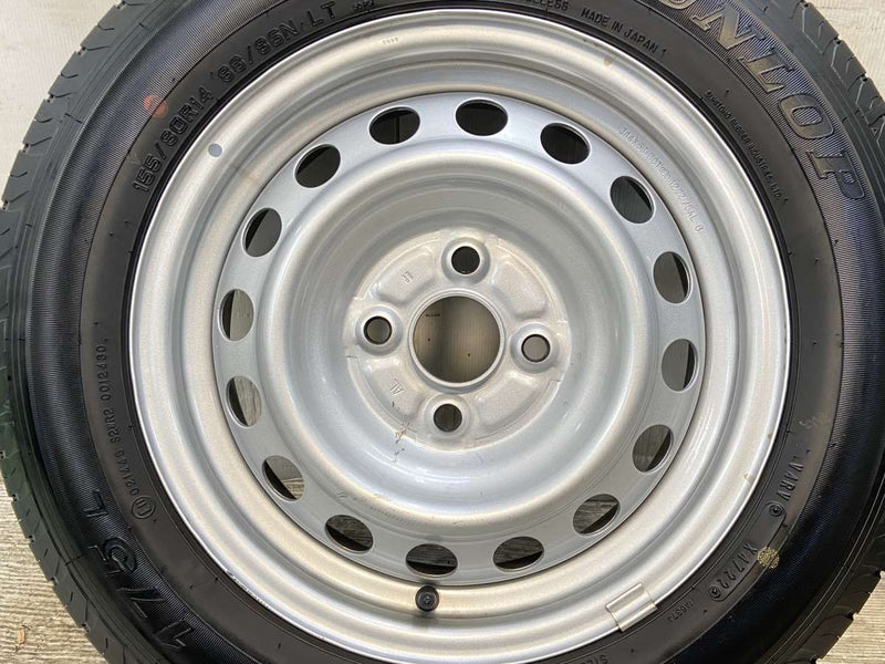 ダンロップ SP 175L 155/80R14 88/86LT /トヨタ純正 AL 5.0J+39 100-4穴 4本