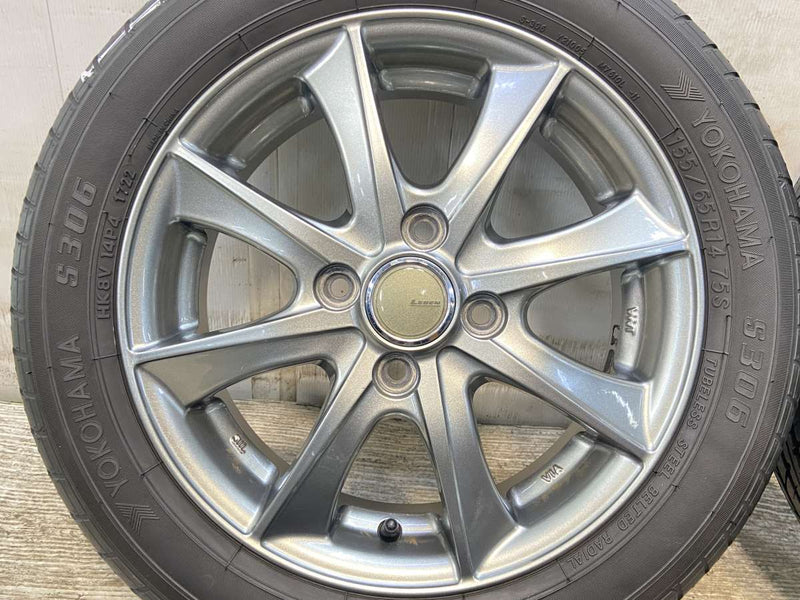 ヨコハマ S306 155/65R14  /　 LEBEN 4.5J+45 100-4穴 4本