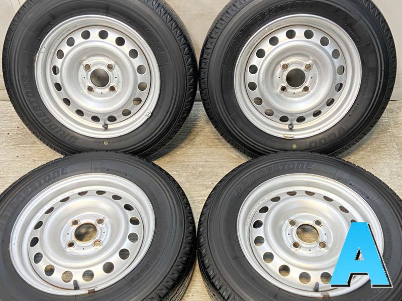 ブリヂストン V600 165R14 6PR /日産純正  5.0J+ 100-4穴 4本