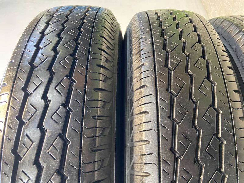 ブリヂストン V600 165R14 6PR /日産純正  5.0J+ 100-4穴 4本