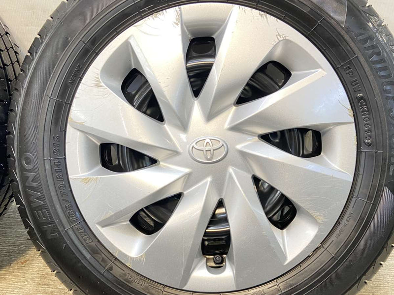 ブリヂストン NEWNO 165/70R14  /トヨタ純正 DK 5.0J+39 100-4穴 4本
