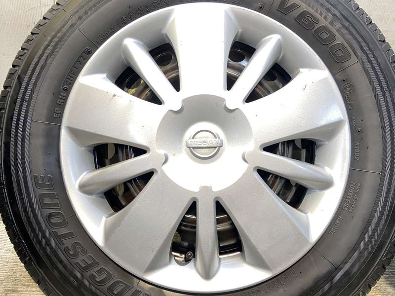 ブリヂストン V600 165/80R14 97/95LT /日産純正  5.0J+ 114.3-4穴 4本