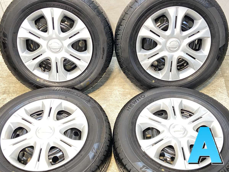 ブリヂストン NEWNO 185/70R14  /日産純正  5.5J+ 100-4穴 4本