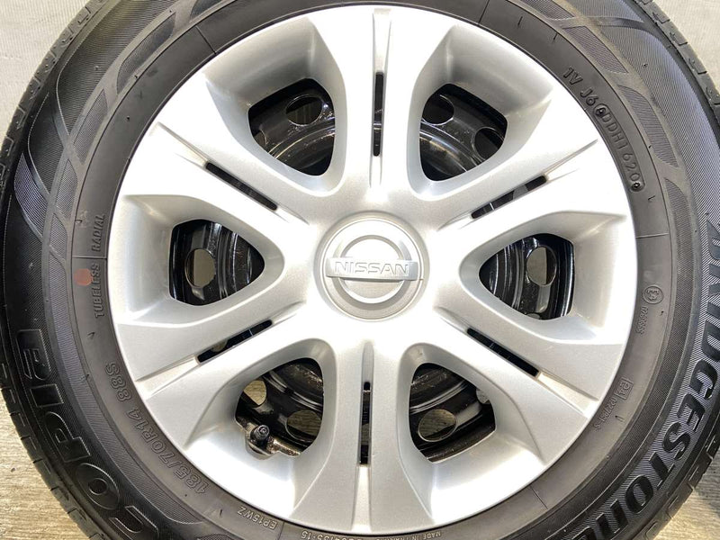 ブリヂストン エコピア EP150 185/70R14  /日産純正  5.5J+ 100-4穴 4本