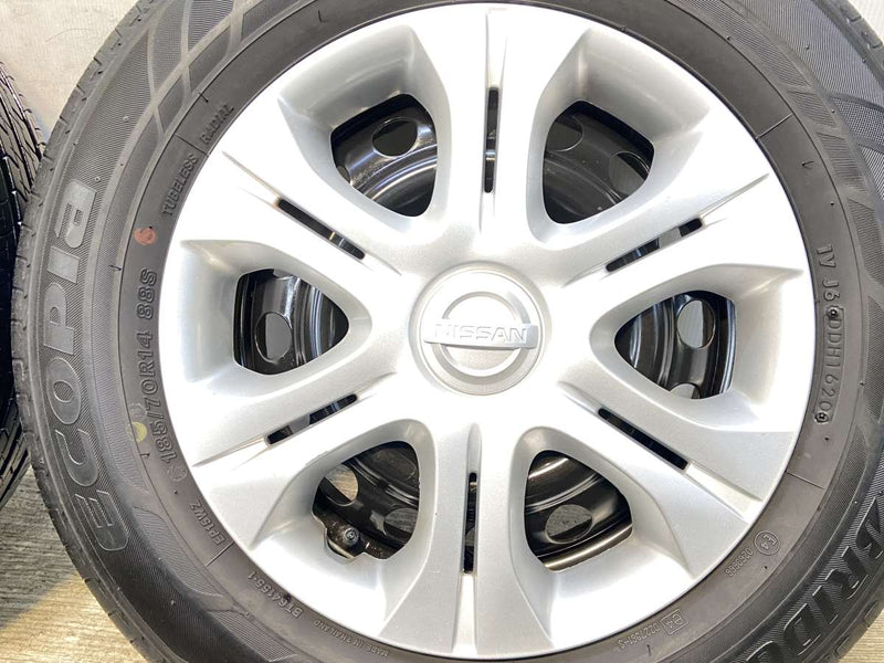 ブリヂストン エコピア EP150 185/70R14  /日産純正  5.5J+ 100-4穴 4本