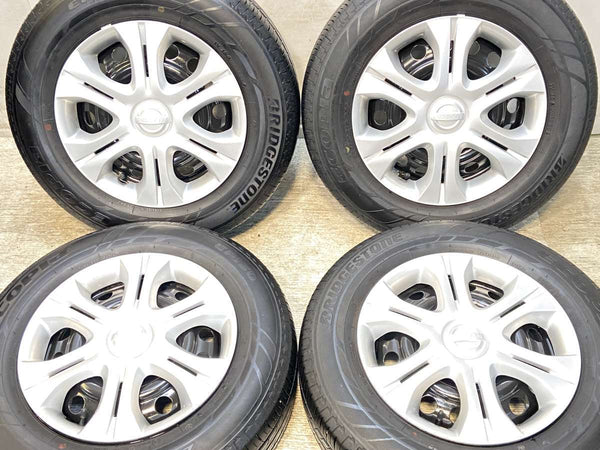 ブリヂストン エコピア EP150 185/70R14  /日産純正  5.5J+ 100-4穴 4本