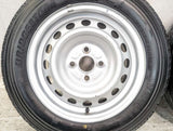 ブリヂストン V600 155/80R14 88/86N LT /トヨタ純正 AL 5.0J+ 100-4穴 4本