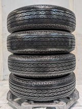 ブリヂストン V600 165/80R14 97/95N LT /日産純正  5.0J+ 114.3-4穴 4本