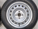 ブリヂストン V600 155/80R14 88/86N LT /トヨタ純正 AL 5.0J+39 100-4穴 4本