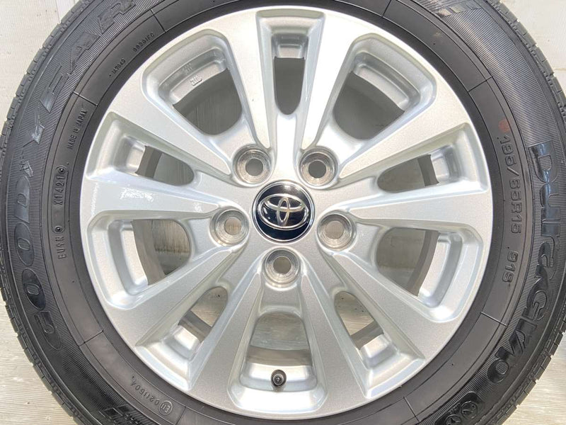 GOODYEAR DuraGrip 195/65R15 4本 2014年？ 　ホイール　トヨタ純正？　グットイヤー　デュラグリップ　 アルミホイール タイヤ　TOYOTA GOODYEAR DuraGrip 195/65R15 4本 2014年？ ホイール トヨタ純正