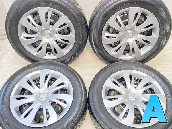 ヨコハマ ブルーアース-A 185/65R15  /マツダ純正  5.5J+ 100-4穴 4本