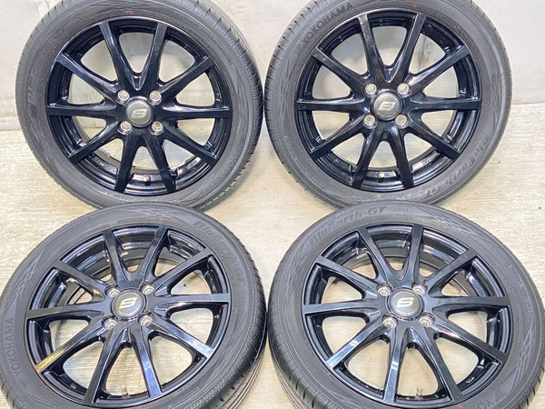 ヨコハマ ブルーアースGT AE51 165/55R15  /　 S 4.5J+45 100-4穴 4本