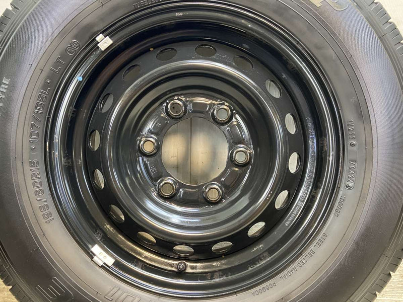 ダンロップ エナセーブ VAN01 195/80R15 107/105LT /日産純正 B3 5.5J+ 139.7-6穴 4本