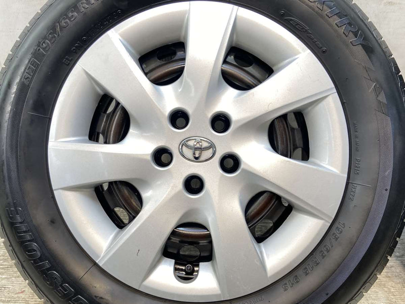 ブリヂストン ネクストリー 195/65R15  /トヨタ純正  6.0J+ 100-5穴 4本