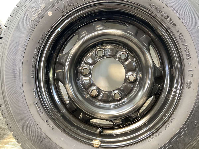 ダンロップ エナセーブ VAN01 195/80R15 107/105LT /日産純正  5.5J+ 139.7-6穴 4本