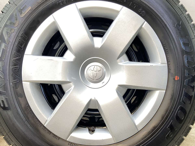 ダンロップ エナセーブ VAN01 195/80R15 107/105LT /トヨタ純正  6.0J+ 139.7-6穴 4本